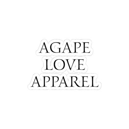 AGAPE LOVE APPAREL simple sticker