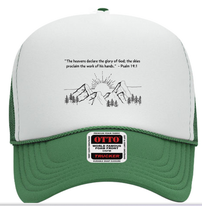 "PSALM 19:1" Trucker Hat